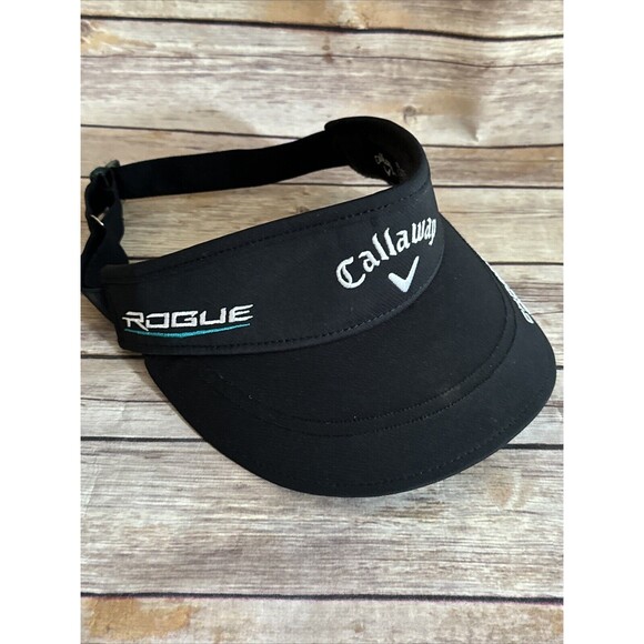 Callaway Rouge Chrome Soft Odyssey Adjustable Black Strap Golf Hat Visor - Picture 2 of 5